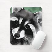 Cute Raccoon Face Muismat (Met muis)