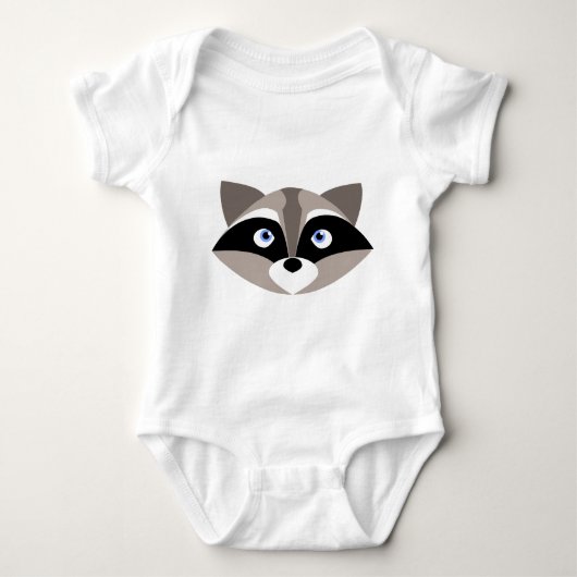 Cute Raccoon Face Romper (Voorkant)
