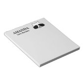 Cute raccoon forest animal custom write note notitieblok (Schuin)