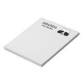Cute raccoon forest animal custom write note notitieblok (Linkerzijde)