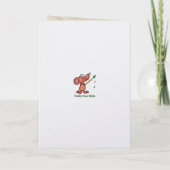 Cute Raccoon Fun Animal Cousin Christmas Kaart (Achterkant)