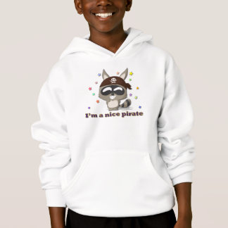 Cute Raccoon Funny Cartoon Kawaii Pirate T-Shirt