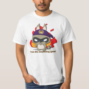 Cute Raccoon Funny T-shirt Cartoon Character T shi