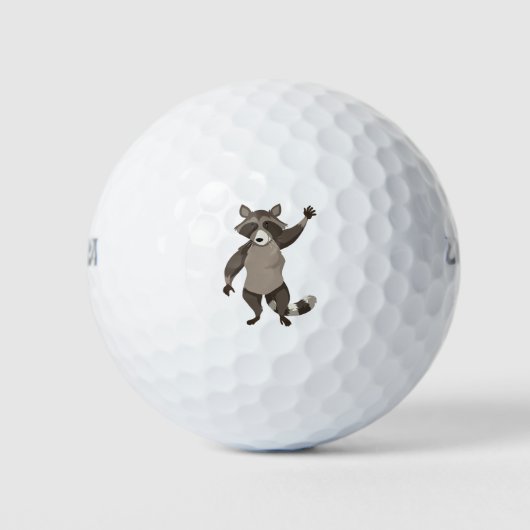 Cute raccoon golfballen (Voorkant)