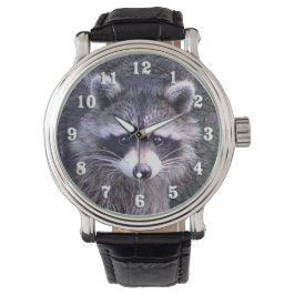 Cute Raccoon Horloge