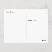 Cute Raccoon in Boom, gewoon gezegde Hallo Briefkaart (Achterkant)