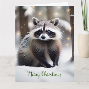 Cute Raccoon Kaart