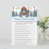 Cute Raccoon kerst Nursery Rhyme Quiz game (Staand voorkant)
