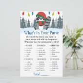 Cute Raccoon Kerstmis Wat zit er in je handtas? (Staand voorkant)