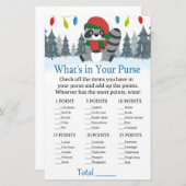 Cute Raccoon Kerstmis Wat zit er in je handtas? (Voorkant / Achterkant)