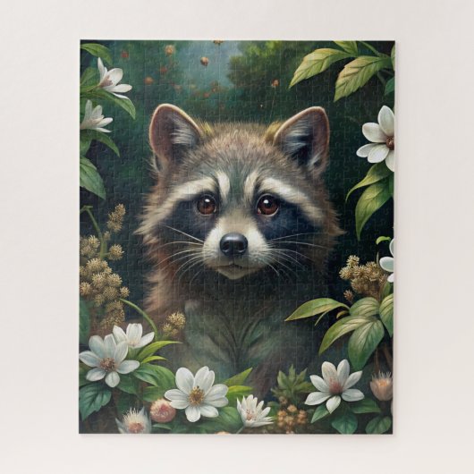 Cute Raccoon Legpuzzel (Verticaal)