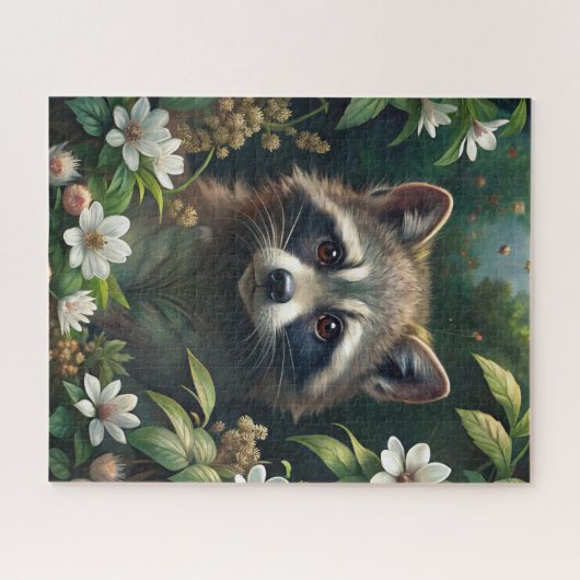 Cute Raccoon Legpuzzel (Horizontaal)