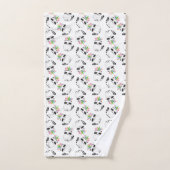 Cute Raccoon met veren op zijn hoofd Bad Handdoek (Handdoek)