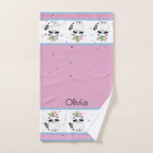 Cute Raccoon met veren op zijn hoofd Bad Handdoek (Handdoek)