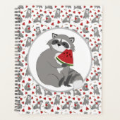 Cute raccoon met watermeloen planner (Voorkant)