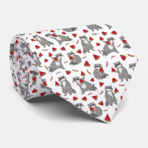 Cute Raccoon met Watermelonpatroon