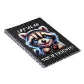 CUTE RACCOON NOTITIEBOEK (Rechterzijde)