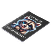 CUTE RACCOON NOTITIEBOEK (Linkerzijde)