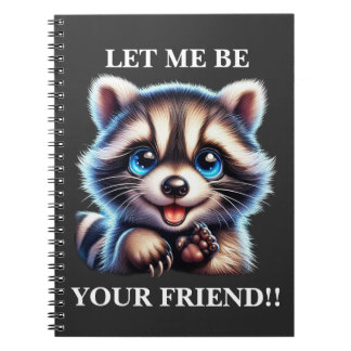 CUTE RACCOON NOTITIEBOEK