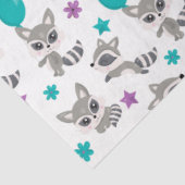 Cute Raccoon Pattern Tissuepapier (Detail)