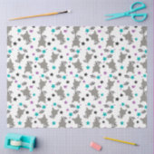 Cute Raccoon Pattern Tissuepapier (Craft)
