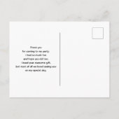 Cute Raccoon Resting on a Log Dank u Briefkaart (Achterkant)