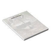 Cute Raccoon Resting on a Log Notitieblok (Schuin)