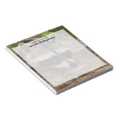 Cute Raccoon Resting on a Log Notitieblok (Schuin)