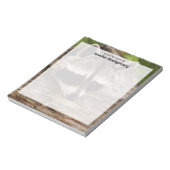 Cute Raccoon Resting on a Log Notitieblok (Linkerzijde)