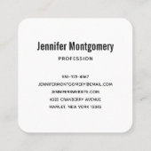 Cute Raccoon Resting on a Log Vierkante Visitekaartje (Achterkant)