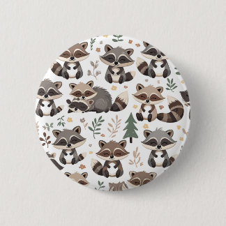 Cute raccoon ronde button 5,7 cm
