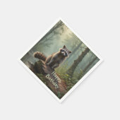 Cute Raccoon Servet (Hoek)