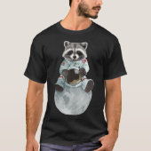 Cute Raccoon Space Astronaut T-shirt (Voorkant)