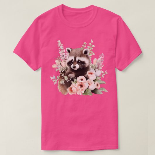 Cute raccoon t-shirt (Design voorkant)