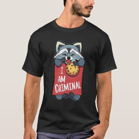 Cute Raccoon T-shirt (Voorkant)