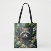Cute Raccoon Tote Bag (Voorkant)