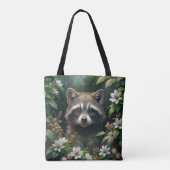 Cute Raccoon Tote Bag (Achterkant)