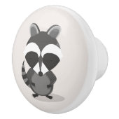 Cute Raccoon Woodland Animal Keramische Knop (Rechts)