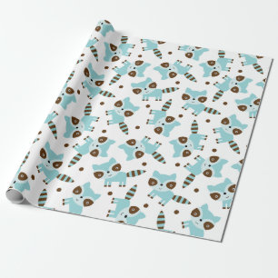 Cute Raccoon Wrapping Paper Cadeaupapier