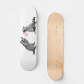 Cute Raccoons met bellengom Persoonlijk Skateboard (Voorkant)