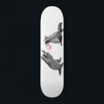 Cute Raccoons met bellengom Persoonlijk Skateboard<br><div class="desc">Dit ontwerp kan worden gepersonaliseerd door de aanpassingsoptie te kiezen om tekst toe te voegen of andere veranderingen aan te brengen. Als dit product de optie heeft om het ontwerp naar een ander object over te brengen, moet u het ontwerp zo nodig aanpassen. Neem contact met me op colorflowcreations@gmail.com als...</div>