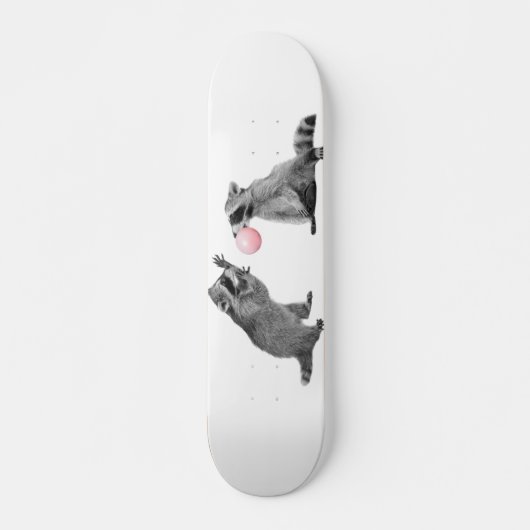 Cute Raccoons met bellengom Persoonlijk Skateboard (Voorkant)