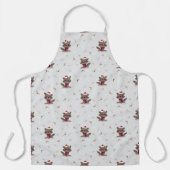 Cute Raccoons met Santa Hats Schort (Voorkant)