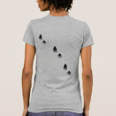 Cute Raccoons overhandigen Chocolate, Humor T-shirt (Achterkant)