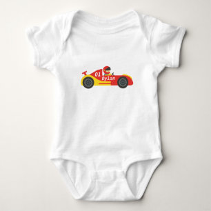 Cute raceauto voor jongens romper