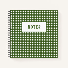 Cute Racing Green & White Plays Notitieboek elke d
