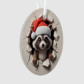 Cute Racoon Double-Sided Holiday Ornament (voorkant)