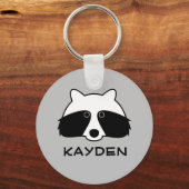 Cute racoon forest animal sleutelhanger for childr (Voorkant)
