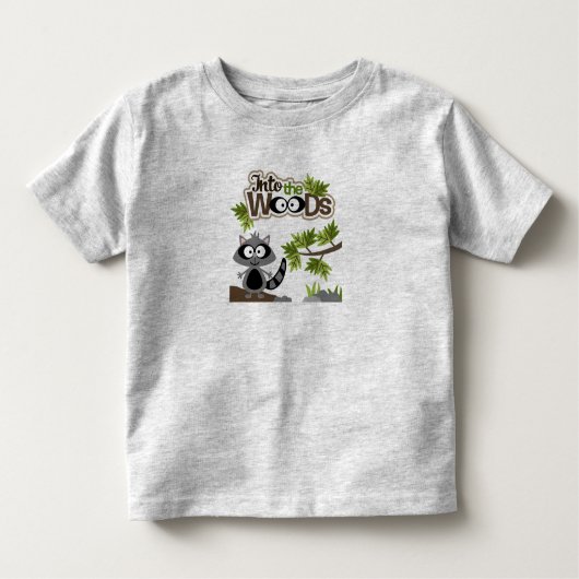 Cute Racoon in de Bossen Toddler T-Shirt (Voorkant)