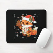 Cute Racoon Lights Tree Cake Funny Xmas Merry Chri Muismat (Met muis)
